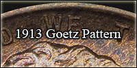 1913 Goetz pattern button